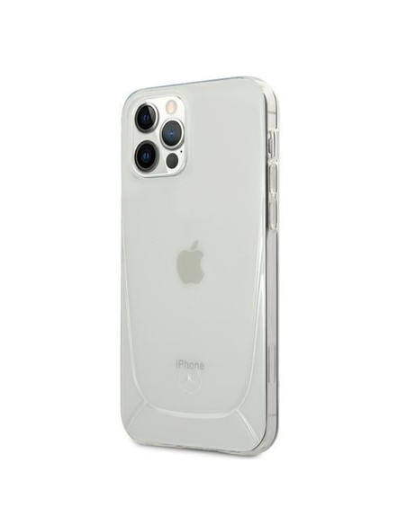 Mercedes Transparent Line dėklas skirtas iPhone 12 / iPhone 12 Pro - skaidrus Mercedes Transparent Line dėklas skirtas iPhone 12 / iPhone 12 Pro - skaidrus
