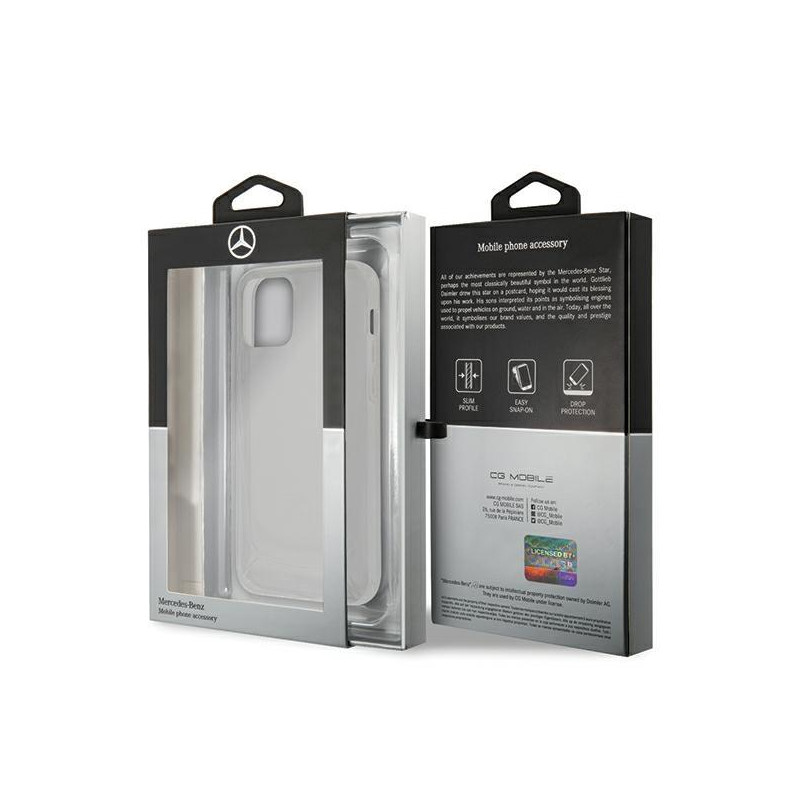 Mercedes Transparent Line dėklas skirtas iPhone 12 / iPhone 12 Pro - skaidrus