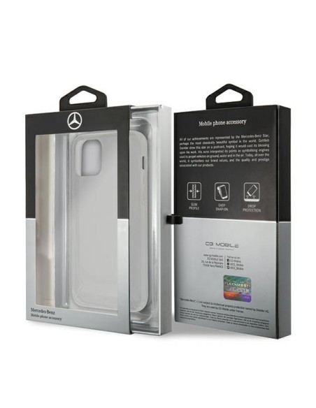 Mercedes Transparent Line dėklas skirtas iPhone 12 / iPhone 12 Pro - skaidrus Mercedes Transparent Line dėklas skirtas iPhone 12 / iPhone 12 Pro - skaidrus