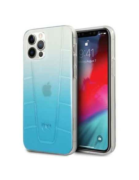 Mercedes Transparent Line dėklas iPhone 12 / iPhone 12 Pro - mėlynas Mercedes Transparent Line dėklas iPhone 12 / iPhone 12 Pro - mėlynas