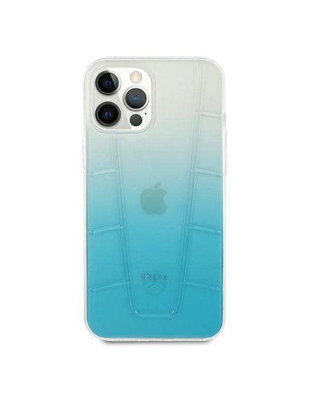 Mercedes Transparent Line dėklas iPhone 12 / iPhone 12 Pro - mėlynas Mercedes Transparent Line dėklas iPhone 12 / iPhone 12 Pro - mėlynas