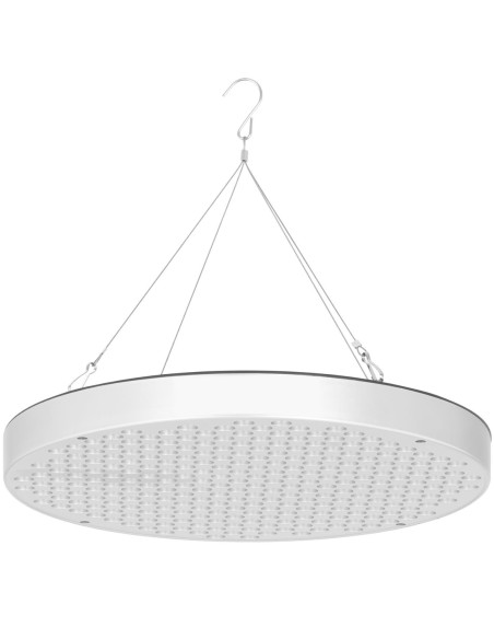 Augalų augimo kultivavimo lempa Viso spektro apvalus skersmuo. 33 cm 250 LED 50 W sidabrinis Augalų augimo kultivavimo lempa Viso spektro apvalus skersmuo. 33 cm 250 LED 50 W sidabrinis
