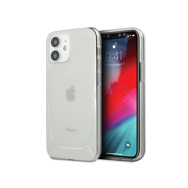 Mercedes Transparent Line dėklas iPhone 12 mini - skaidrus
