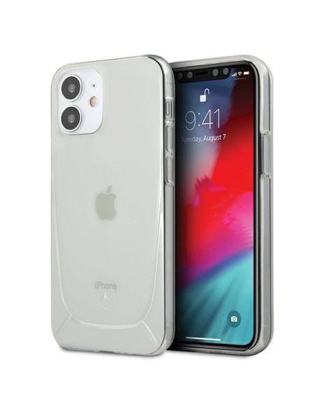 Mercedes Transparent Line dėklas iPhone 12 mini - skaidrus Mercedes Transparent Line dėklas iPhone 12 mini - skaidrus