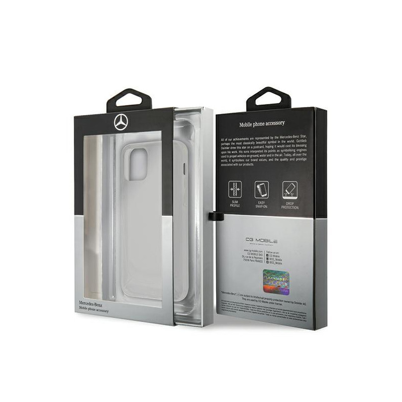 Mercedes Transparent Line dėklas iPhone 12 mini - skaidrus