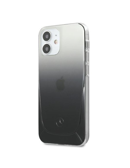Mercedes Transparent Line dėklas iPhone 12 mini - juodas Mercedes Transparent Line dėklas iPhone 12 mini - juodas