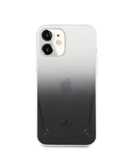 Mercedes Transparent Line dėklas iPhone 12 mini - juodas Mercedes Transparent Line dėklas iPhone 12 mini - juodas