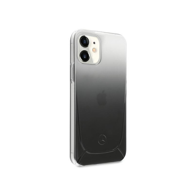 Mercedes Transparent Line dėklas iPhone 12 mini - juodas