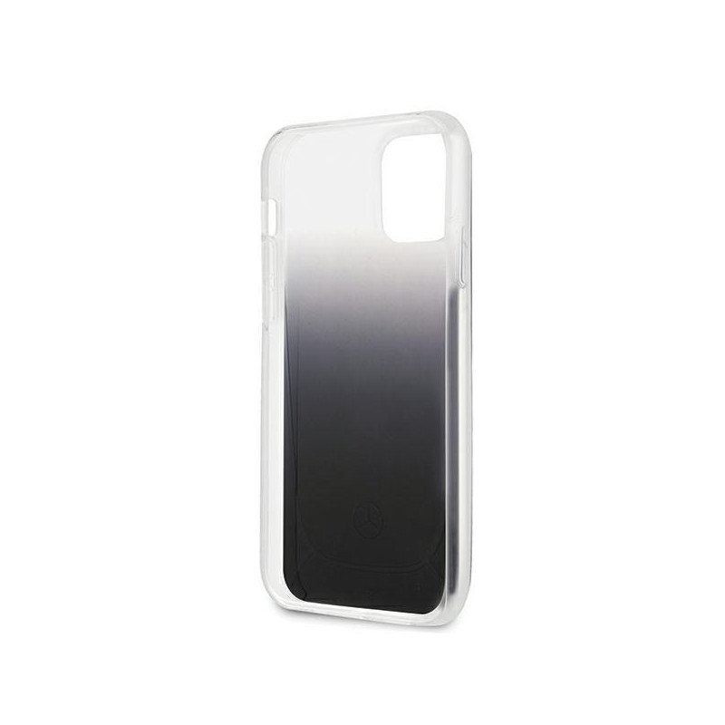 Mercedes Transparent Line dėklas iPhone 12 mini - juodas