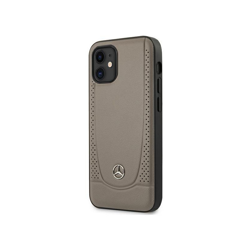 Mercedes Urban Line dėklas iPhone 12 mini - rudas