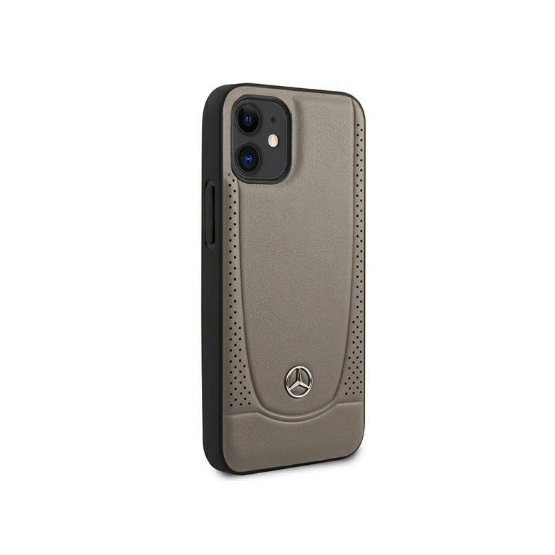 Mercedes Urban Line dėklas iPhone 12 mini - rudas