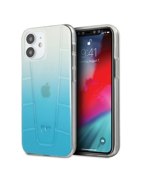 Mercedes Transparent Line dėklas iPhone 12 mini - mėlynas Mercedes Transparent Line dėklas iPhone 12 mini - mėlynas