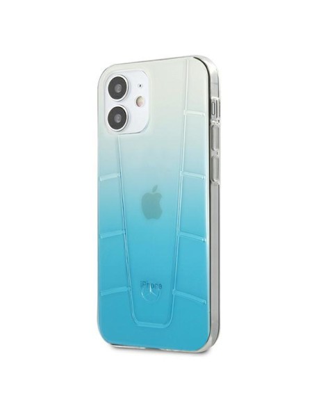 Mercedes Transparent Line dėklas iPhone 12 mini - mėlynas Mercedes Transparent Line dėklas iPhone 12 mini - mėlynas