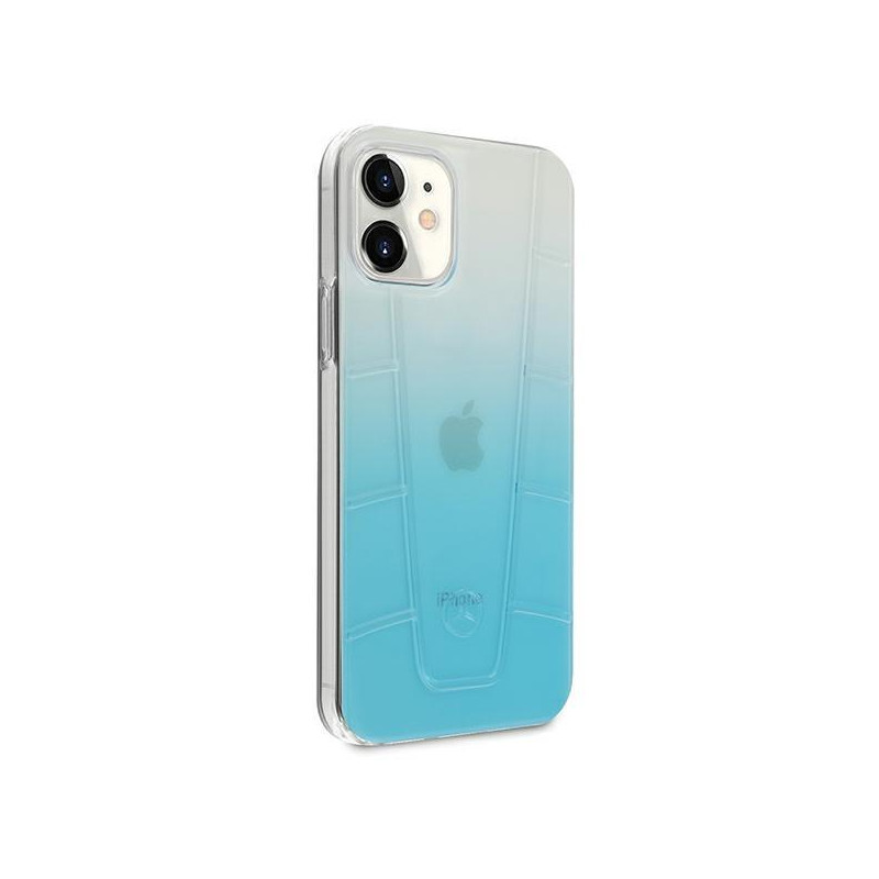 Mercedes Transparent Line dėklas iPhone 12 mini - mėlynas