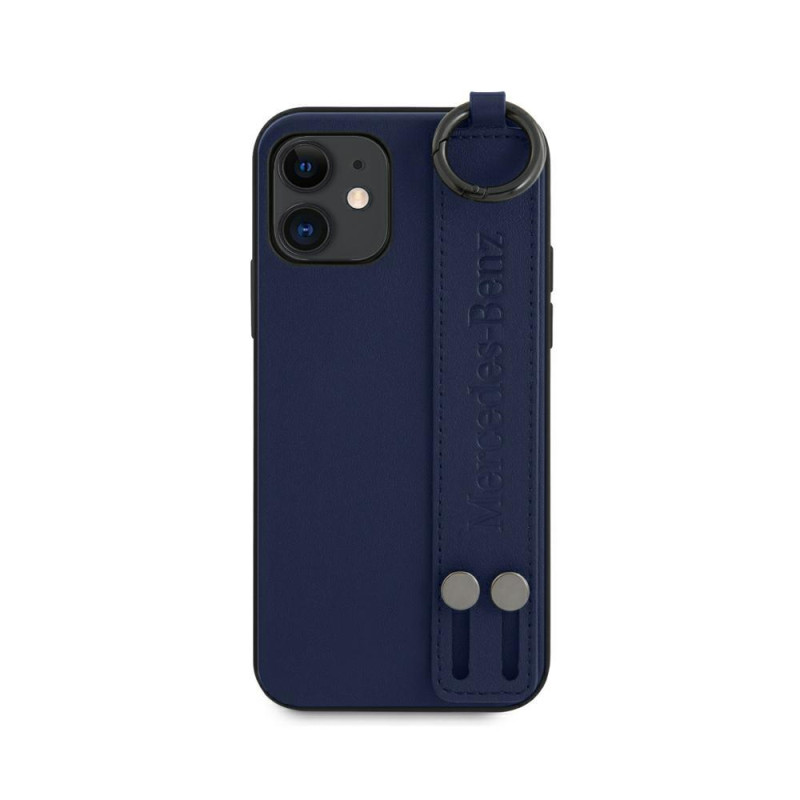 Mercedes Strap Line dėklas iPhone 12 mini - mėlynas Mercedes Strap Line dėklas iPhone 12 mini - mėlynas