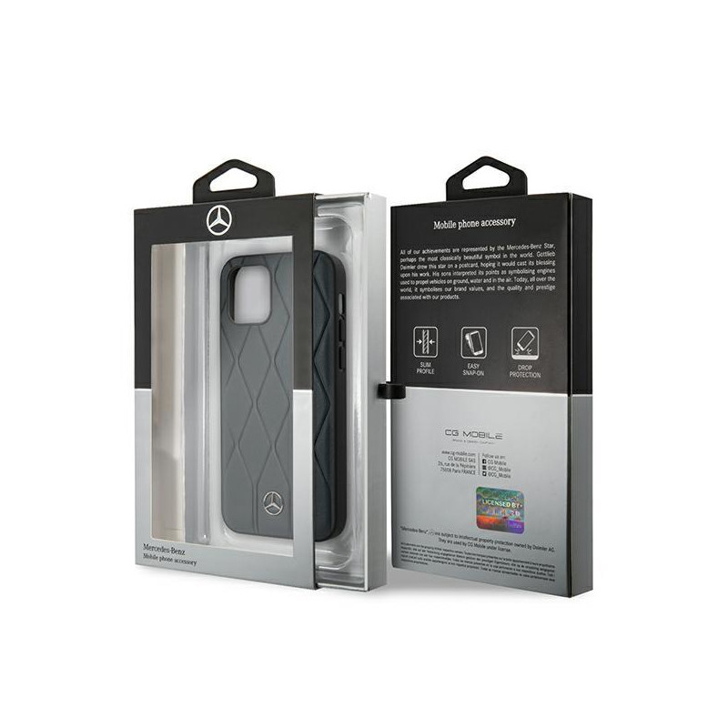 Mercedes Wave Line dėklas iPhone 12 mini - mėlynas