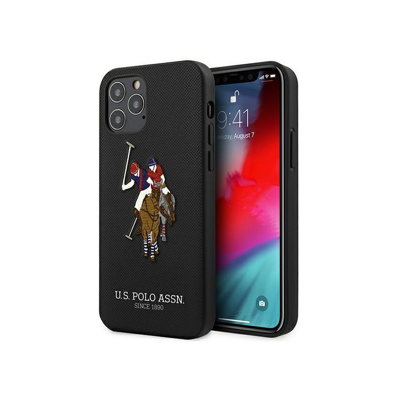 JAV Polo Assn byla Siuvinėjimo kolekcija iPhone 12 Pro Max – juoda