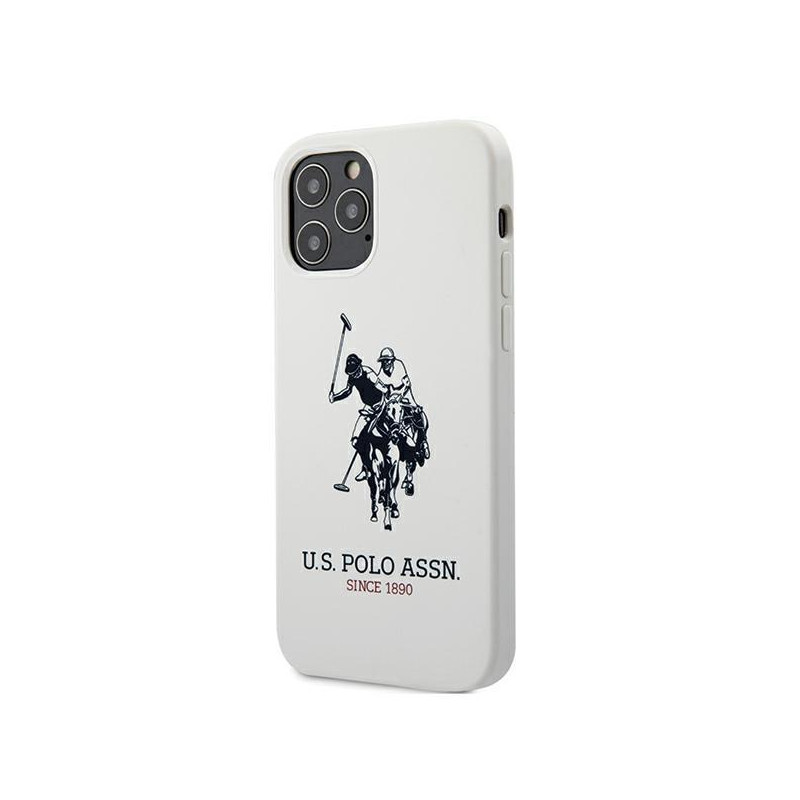 JAV Polo Assn byla Silikono kolekcija iPhone 12 Pro Max - balta