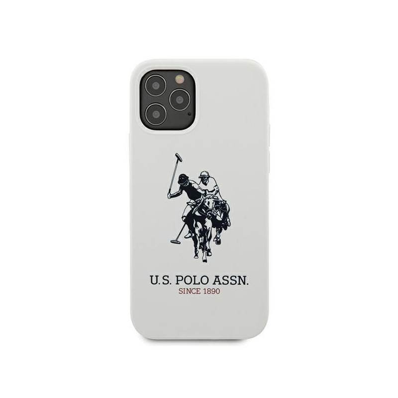 JAV Polo Assn byla Silikono kolekcija iPhone 12 Pro Max - balta