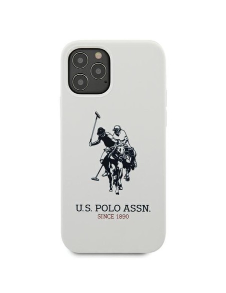 JAV Polo Assn byla Silikono kolekcija iPhone 12 Pro Max - balta JAV Polo Assn byla Silikono kolekcija iPhone 12 Pro Max - balta