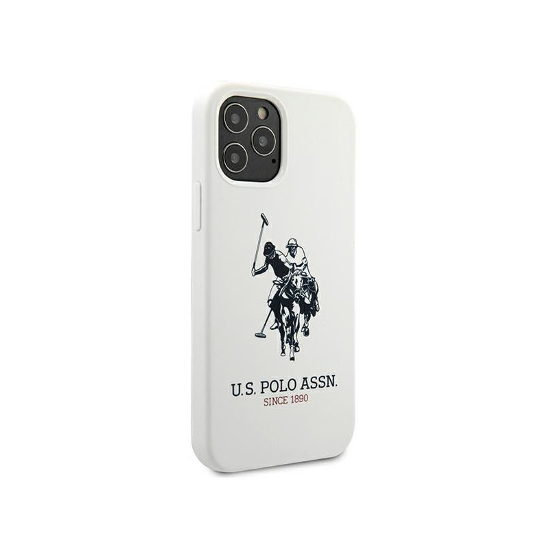 JAV Polo Assn byla Silikono kolekcija iPhone 12 Pro Max - balta