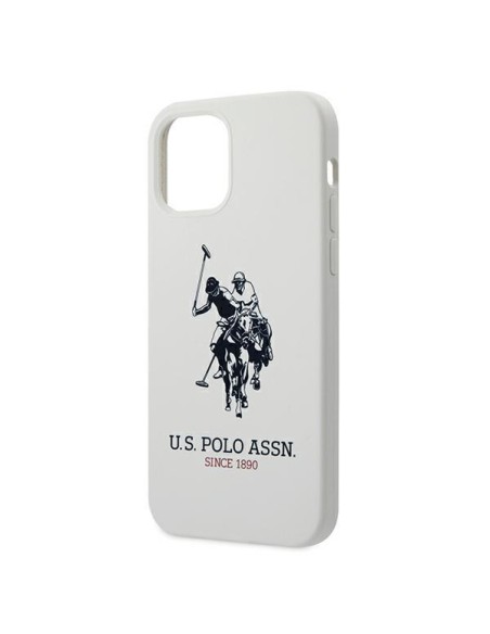 JAV Polo Assn byla Silikono kolekcija iPhone 12 Pro Max - balta JAV Polo Assn byla Silikono kolekcija iPhone 12 Pro Max - balta