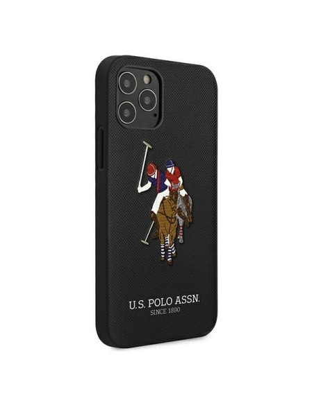 JAV Polo Assn byla Siuvinėjimo kolekcija iPhone 12 / iPhone 12 Pro - juoda