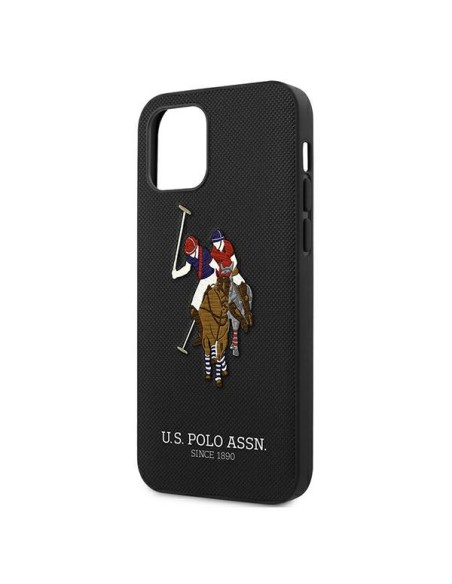 JAV Polo Assn byla Siuvinėjimo kolekcija iPhone 12 / iPhone 12 Pro - juoda